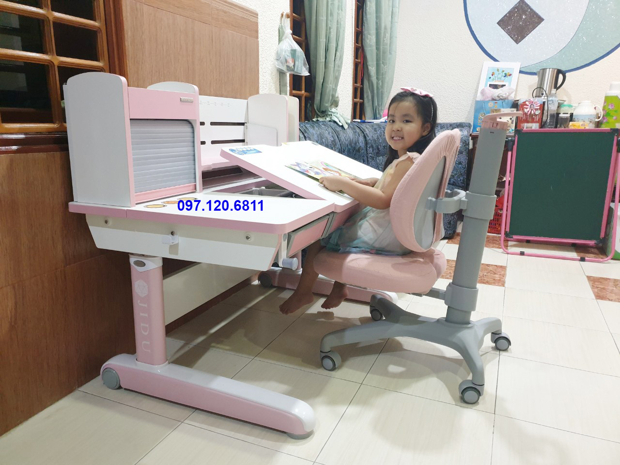 Bàn Học Chống Gù Chống Cận Cho Học Sinh 120cm M-120G - MẪU ĐÃ HẾT HÀNG