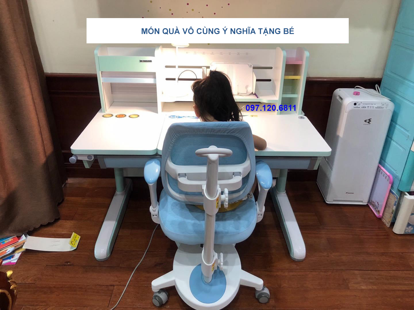 Bàn Học Chống Gù Chống Cận Cho Học Sinh 120cm M-120G - MẪU ĐÃ HẾT HÀNG