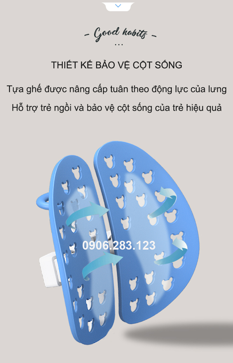 Bộ Bàn Học Thông Minh Chống Gù Chống Cận Cho Bé BK-306