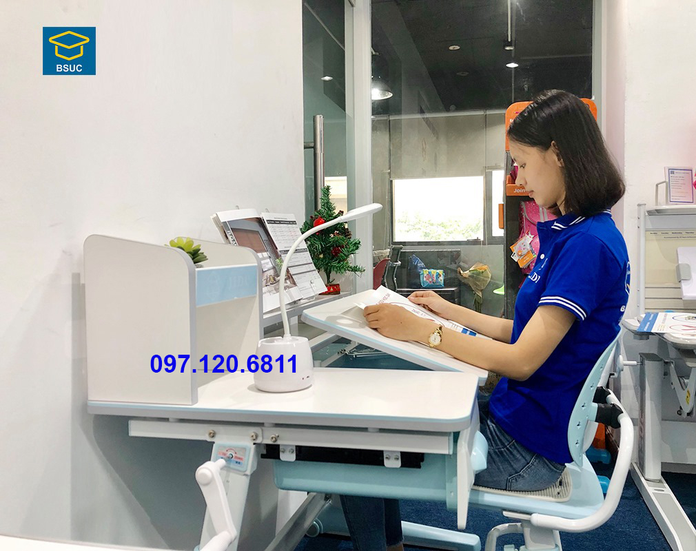 Bộ Bàn Ghế Chống Gù Trẻ Em Dài 100cm Mã JD-5100 Và Ghế MC-159