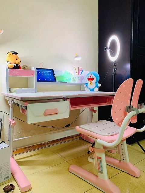 Bộ Bàn Ghế Chống Gù Trẻ Em Dài 100cm Mã JD-5100 Và Ghế MC-159