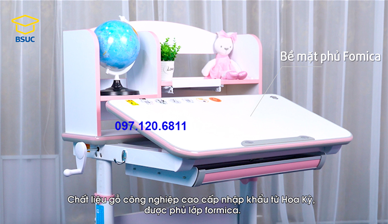 Bộ Bàn Học Chống Gù Chống Cận 80cm Mã DRZ-8001 Và Ghế Chống Gù MC-159