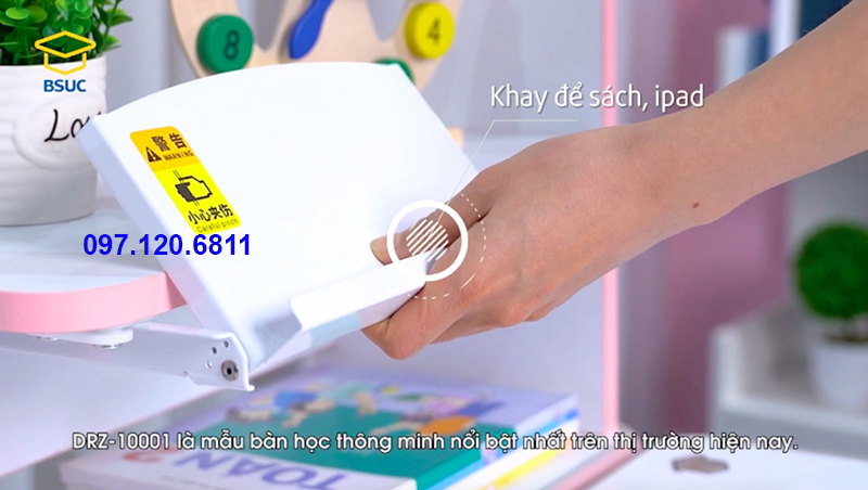 Bộ Bàn Học Chống Gù Chống Cận 80cm Mã DRZ-8001 Và Ghế Chống Gù MC-159