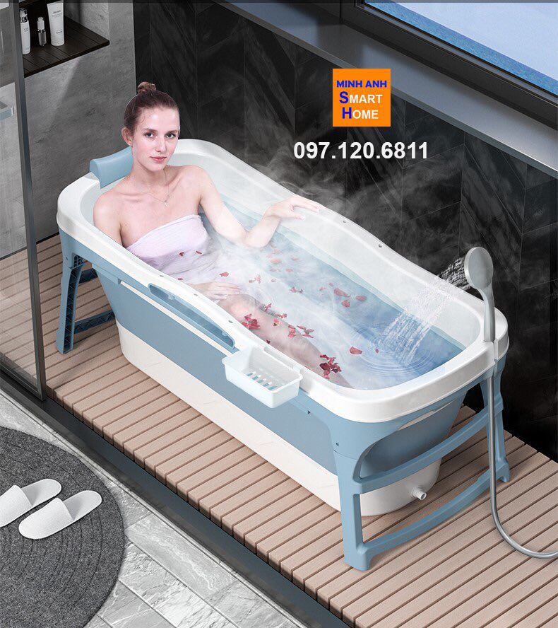 Bồn tắm nhựa gấp gọn