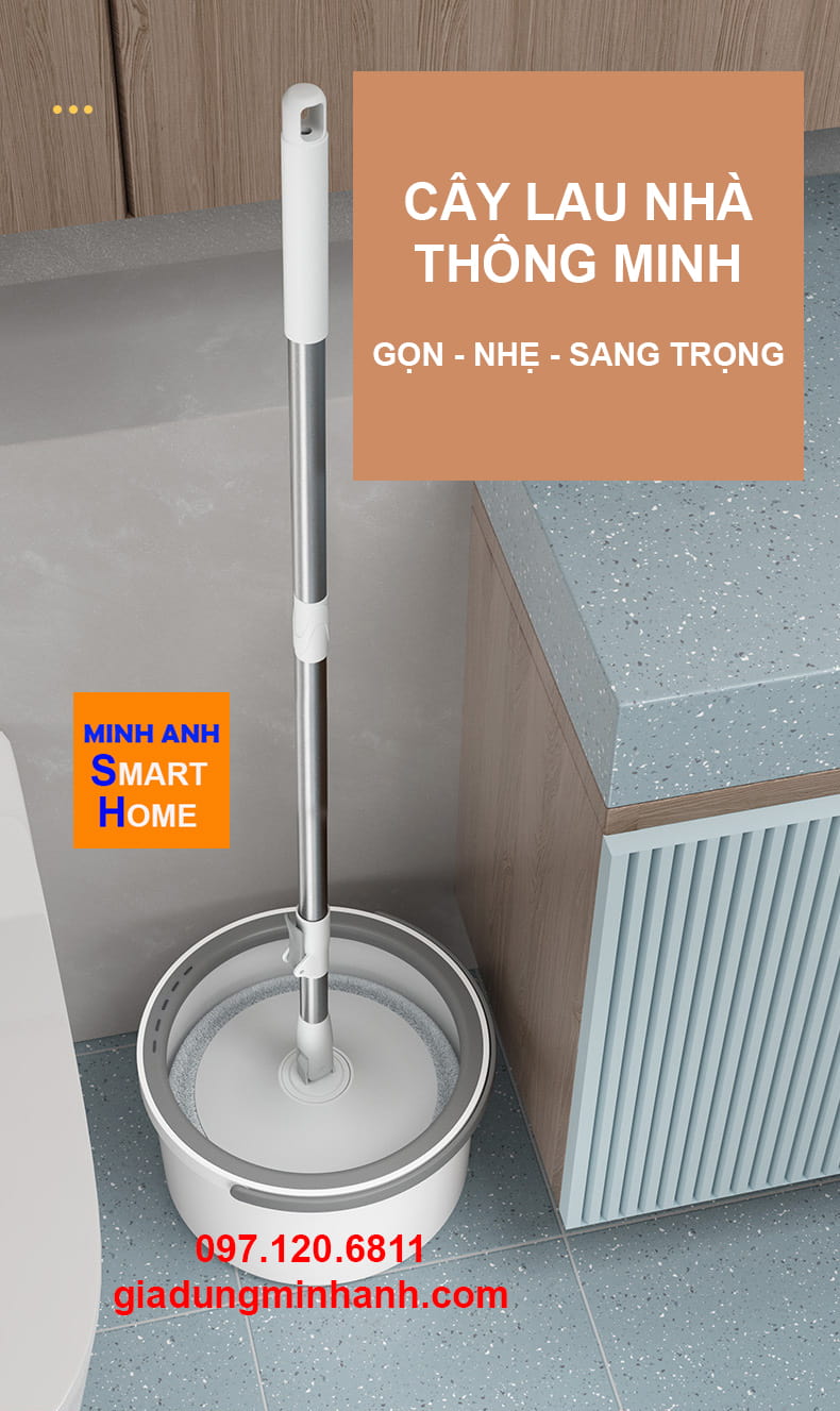 Cây Lau Nhà Thông Minh Tách Nước Bẩn Có Đáng Mua Không ?