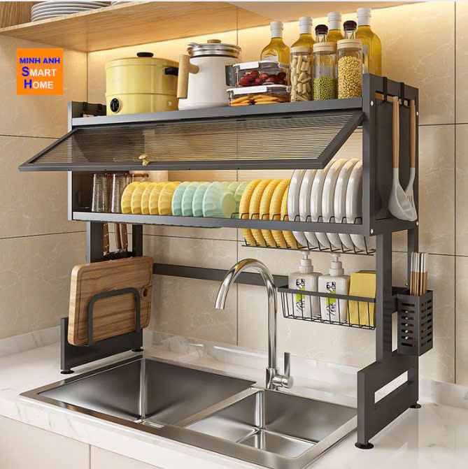 Kệ trên bồn rửa inox