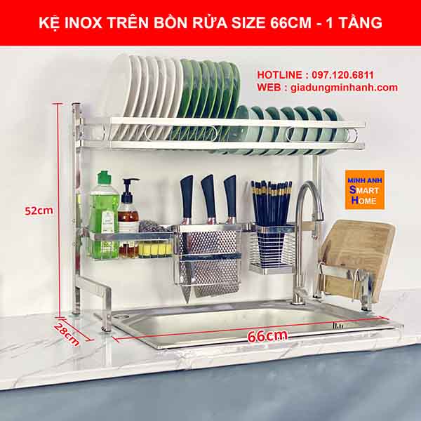 Kệ Chén Inox Trên Bồn Rửa Được Ưa Chuộng
