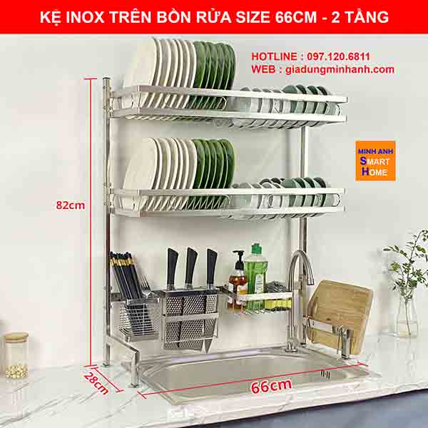 Kệ Chén Inox Trên Bồn Rửa Được Ưa Chuộng