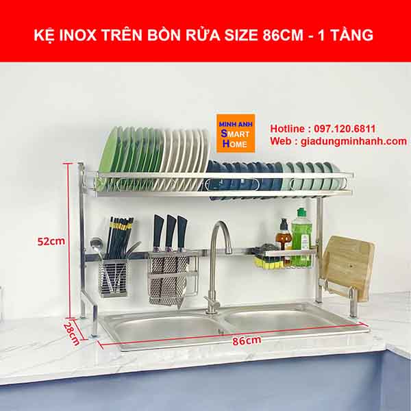 Kệ Chén Inox Trên Bồn Rửa Được Ưa Chuộng