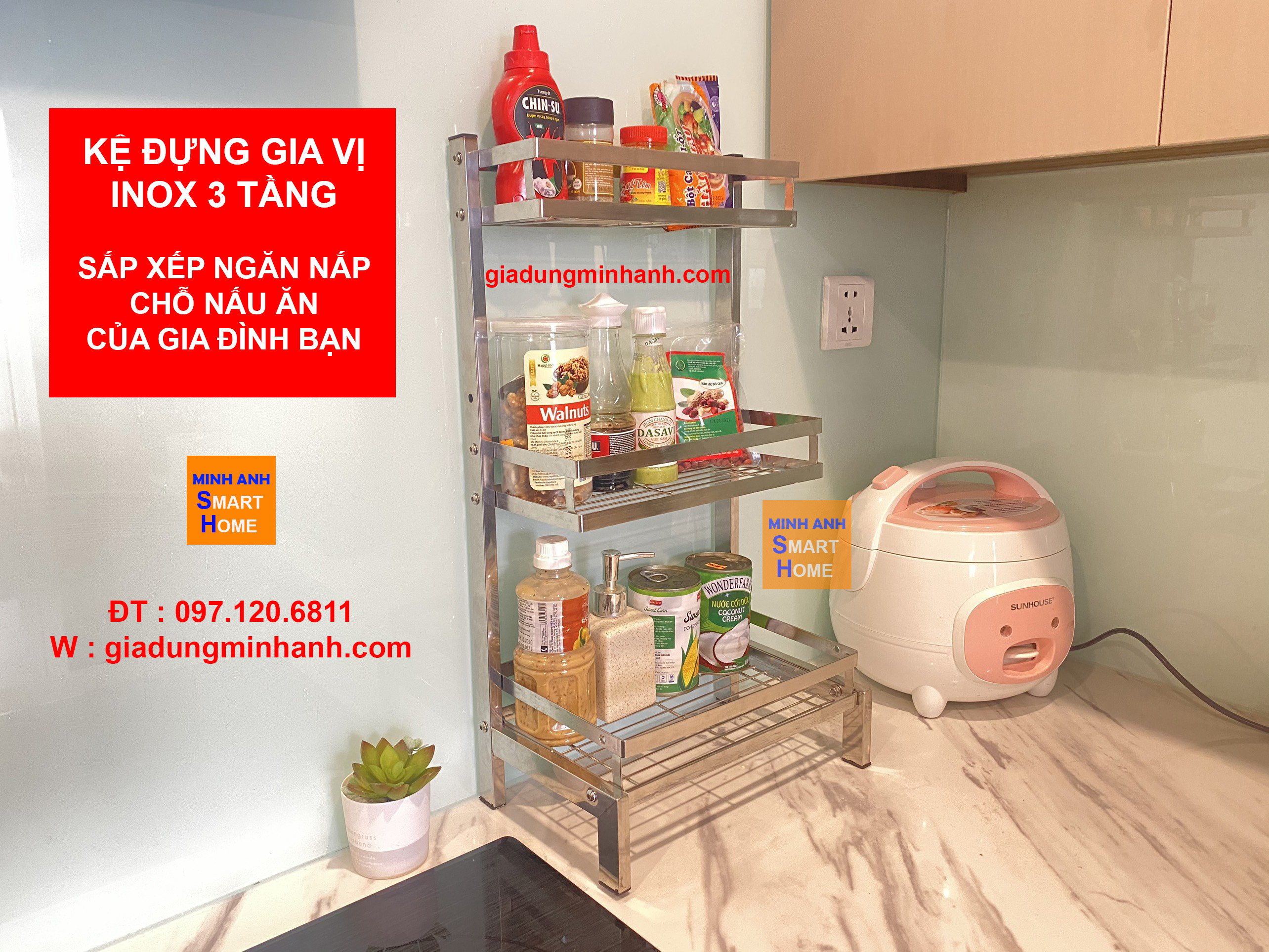 Đồ Gia Dụng Thông Minh - Mẫu Kệ Để Đồ Nhà Bếp Được Ưa Chuộng Nhất Hiện Nay