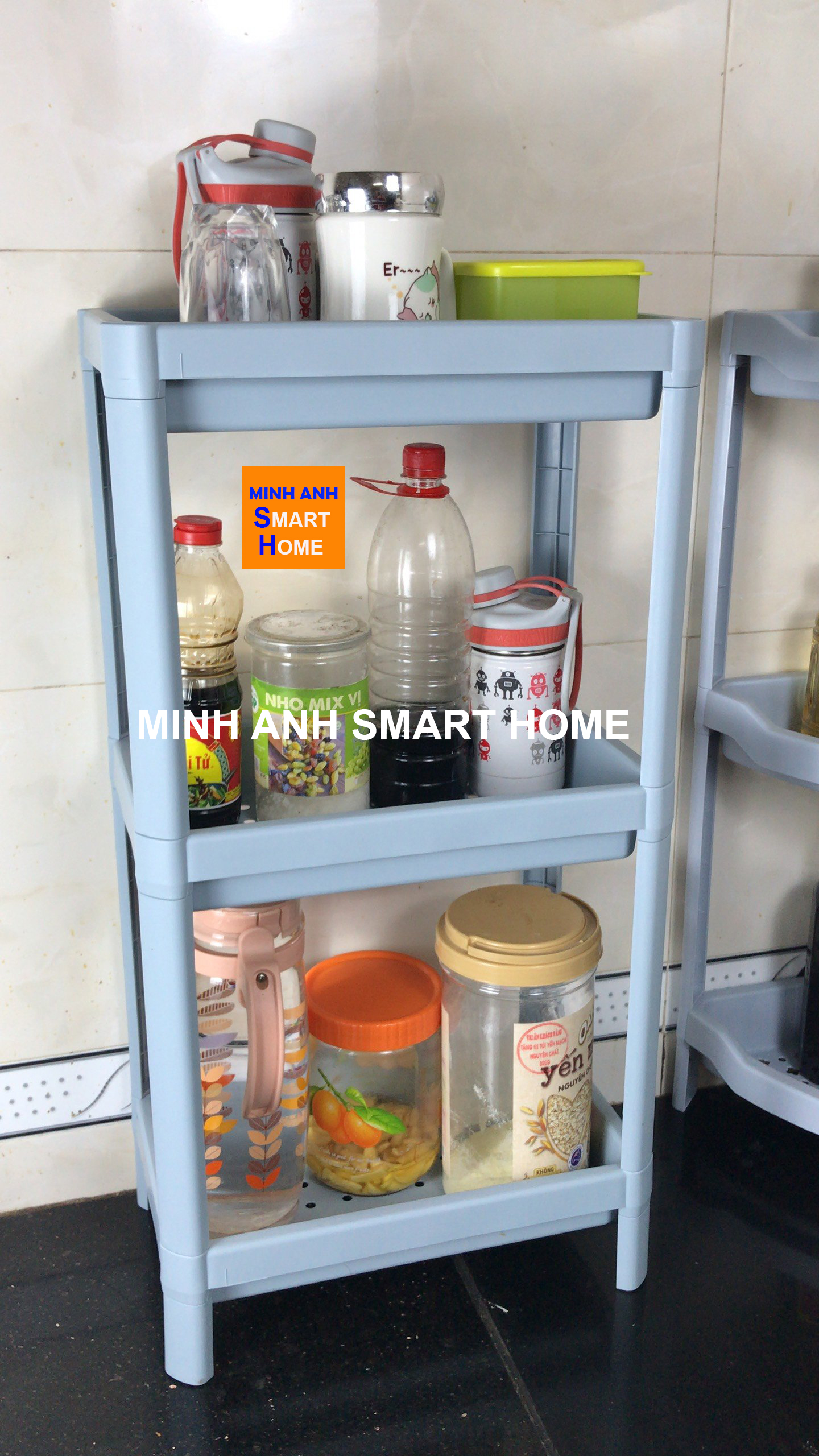 Kệ Đựng Gia Vị Đa Năng Chữ Nhật