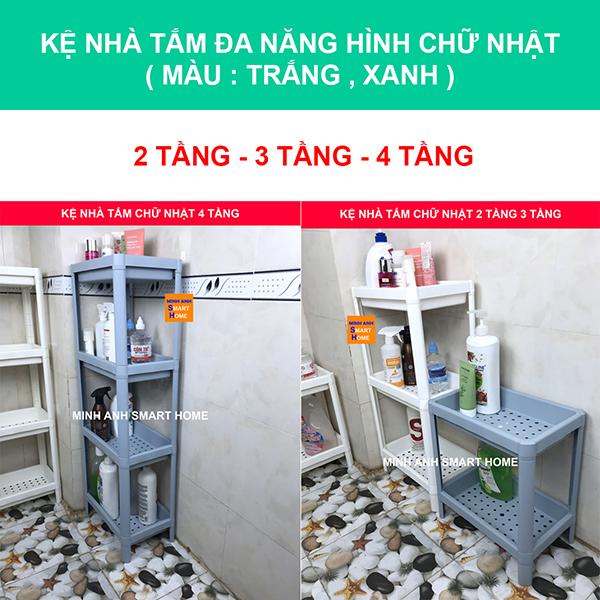 Kệ đa năng nhà tắm chữ nhật
