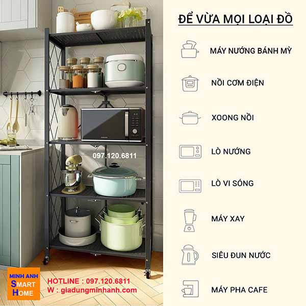 Kệ để lò vi sóng nồi cơm điện lò nướng