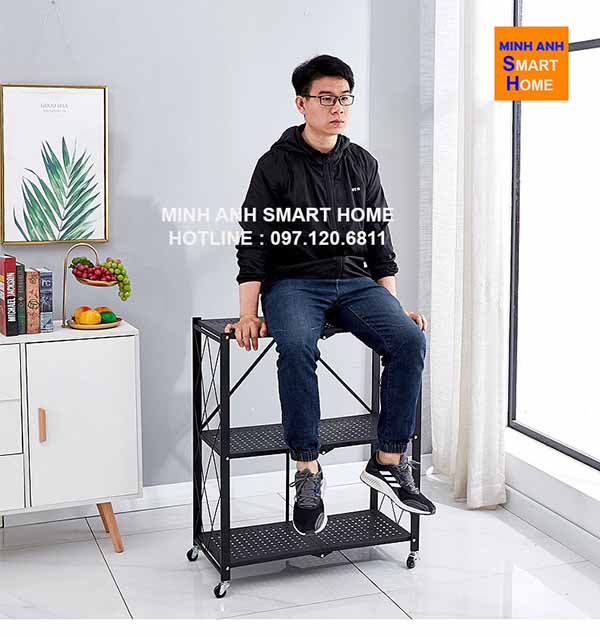 Kệ Gấp Gọn Đa Năng Nhập Khẩu Cao Cấp 3 Tầng - 4 Tầng - 5 Tầng Hiếm Có Trên Thị Trường