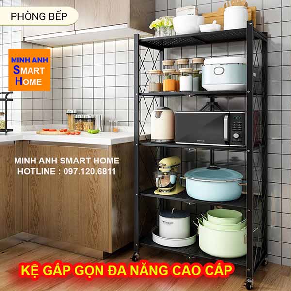 Kệ Gấp Gọn Đa Năng Nhập Khẩu Cao Cấp 3 Tầng - 4 Tầng - 5 Tầng Hiếm Có Trên Thị Trường