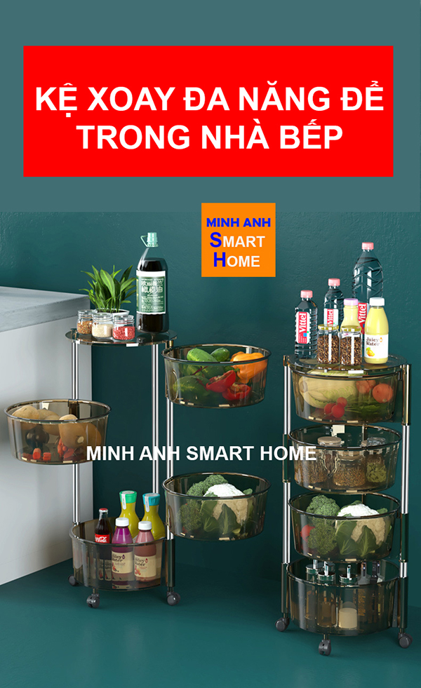 Kệ Xoay Đa Năng Tròn Thông Minh, Thế Hệ Mới Nhất