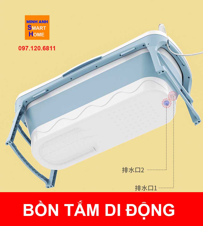 Bồn tắm di động được ưa chuộng hiện nay