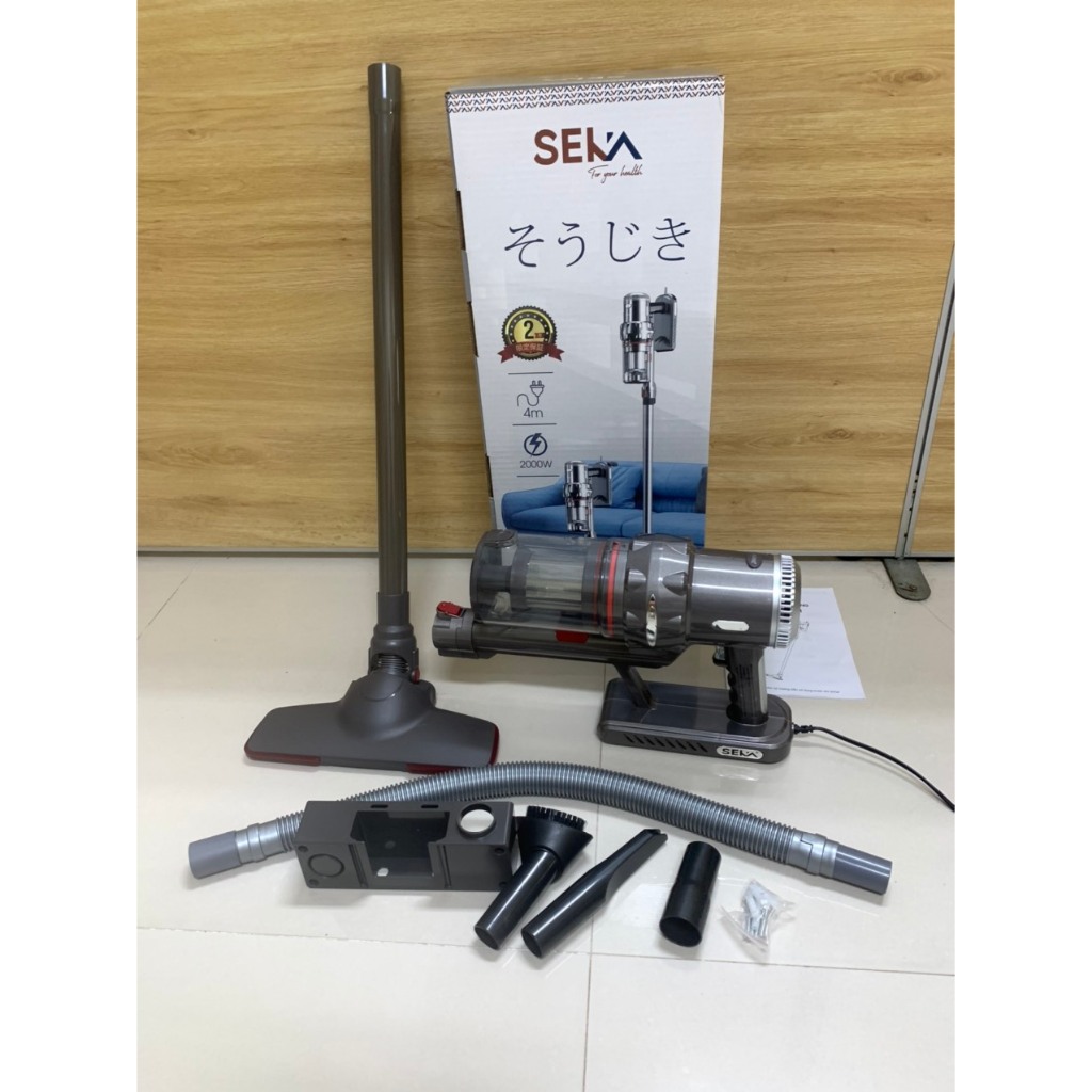 Bộ sản phẩm máy bút bụi cầm tay Seka với đầy đủ các chi tiết