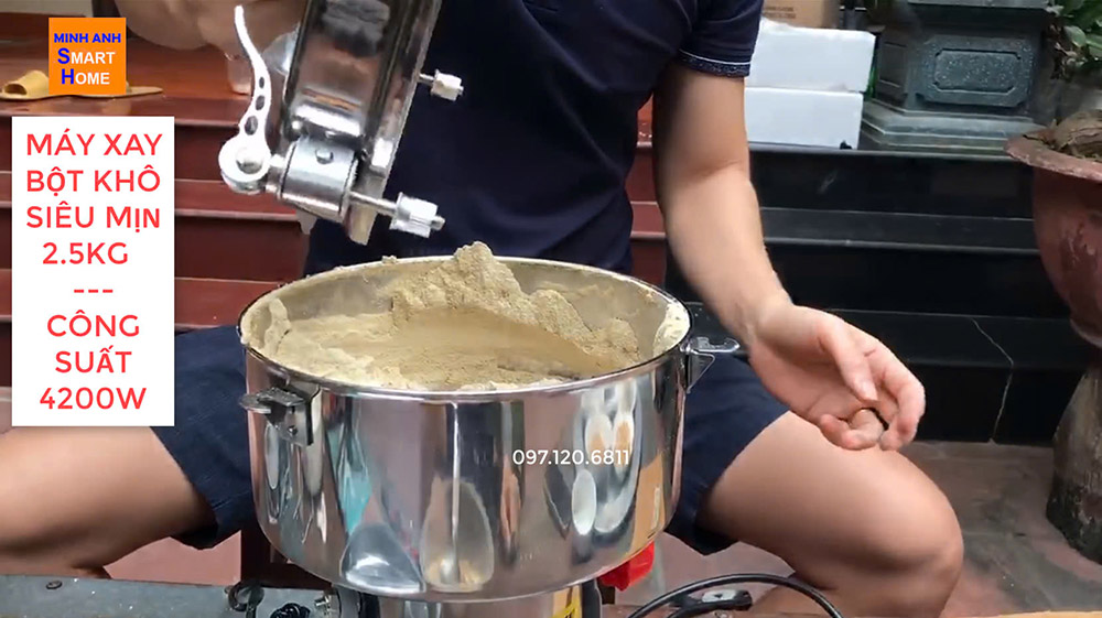 Máy xay bột khô siêu mịn 2500g 2,5 kg
