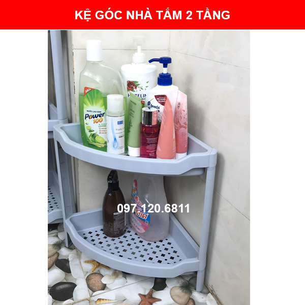 Kệ nhà tắm - Kệ góc 2 tầng