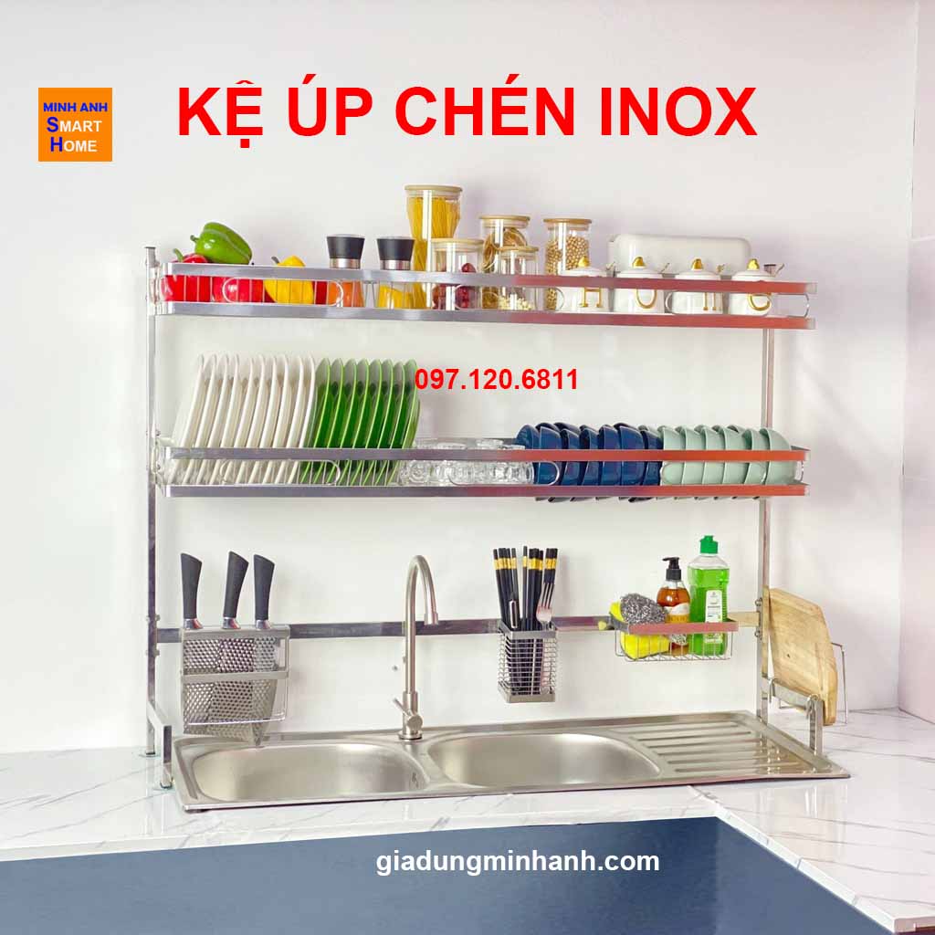 Kệ Úp Chén Inox Giá Tốt