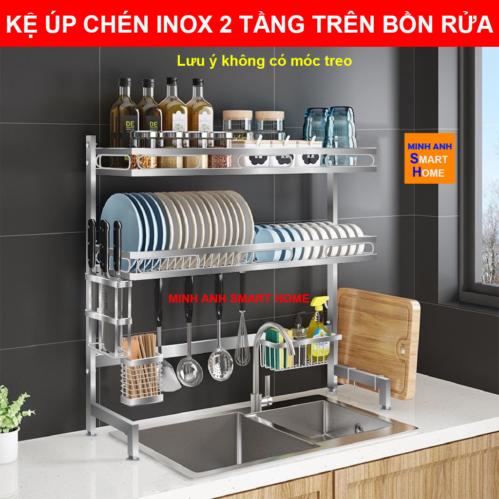 KỆ ÚP CHÉN INOX