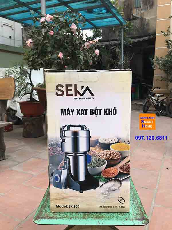 Vỏ hộp máy xay bột khô chính hãng Seka